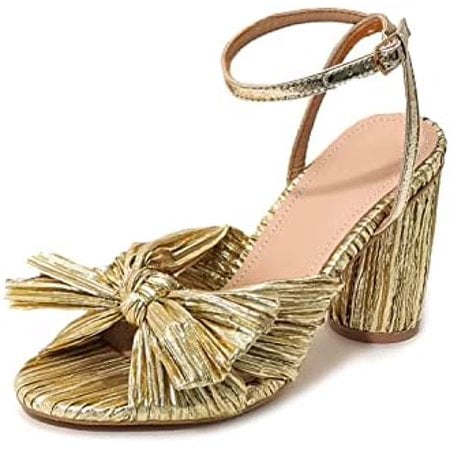 Women s Pleated Knotted Bow Heeled Sandals Bridal Open Toe Wedding Shoes Ankle Strap Chunky Heels Pump Sandals
Women s Pleated Knotted Bow Heeled Sandals Bridal Open Toe Wedding Shoes Ankle Strap Chunky Heels Pump Sandals