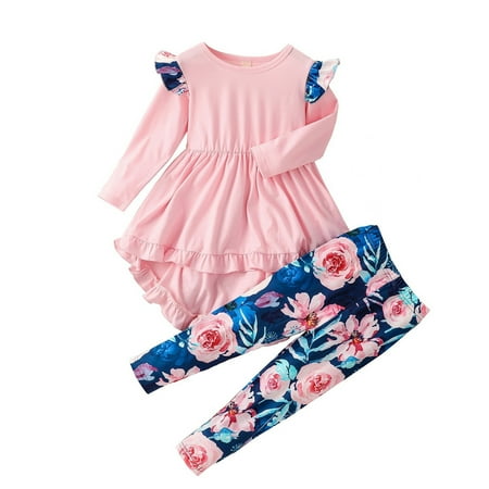 Toddler Kids Baby Flower Pants Set Long Sleeve Ruffle T Shirt Dress Floral Pants Leggings Girl s Outfit Set 2Pcs
Toddler Kids Baby Flower Pants Set Long Sleeve Ruffle T Shirt Dress Floral Pants Leggings Girl s Outfit Set 2Pcs