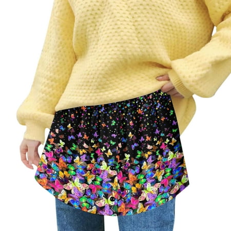 Shirt With Elastic Top Sweep Shirt Mini All- Band Mini Lower Bottom Waist Dress Extensions Women s Layering Extender Skirt Striped Bed Skirt Table Skirts Casual Skirts for Women
Shirt With Elastic Top Sweep Shirt Mini All- Band Mini Lower Bottom Waist Dress Extensions Women s Layering Extender Skirt Striped Bed Skirt Table Skirts Casual Skirts for Women