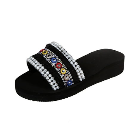knqrhpse slippers for women Fashion Sequined Pearl Set Foot Beach Large Size Sandals womens slippers house slippers for women
knqrhpse slippers for women Fashion Sequined Pearl Set Foot Beach Large Size Sandals womens slippers house slippers for women