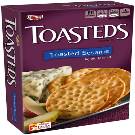 Keebler® Toasteds® Toasted Sesame Crackers 8 oz. Box - Walmart.com