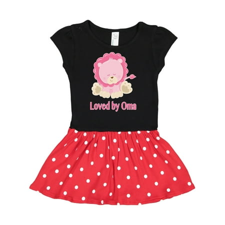 Inktastic Loved by Oma Gift Toddler Girl Dress