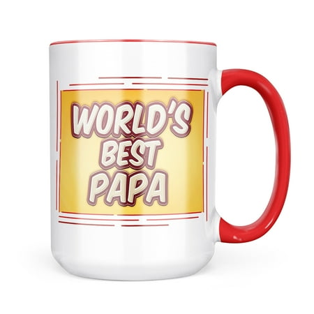 Neonblond Worlds best Papa happy yellow Mug gift for Coffee Tea lovers
Neonblond Worlds best Papa happy yellow Mug gift for Coffee Tea lovers