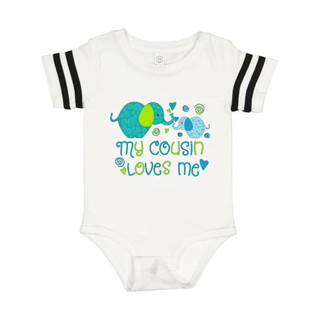 Inktastic My Cousin Loves Me- Cute Elephants Gift Baby Boy or Baby Girl Bodysuit
Inktastic My Cousin Loves Me- Cute Elephants Gift Baby Boy or Baby Girl Bodysuit