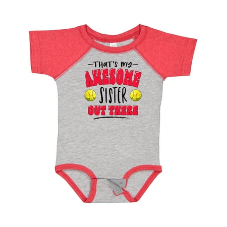 Inktastic That s My Awesome Sister out There with Softballs Gift Baby Boy or Baby Girl Bodysuit
Inktastic That s My Awesome Sister out There with Softballs Gift Baby Boy or Baby Girl Bodysuit