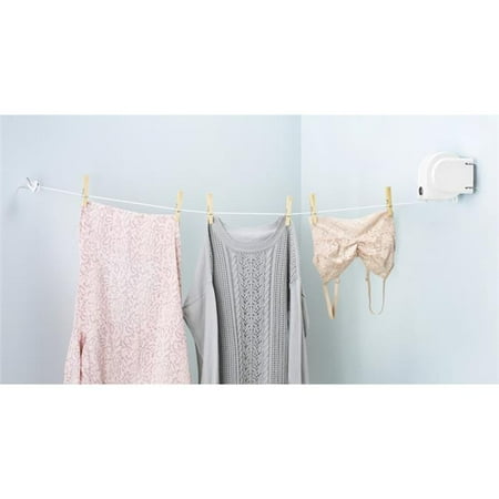 40 ft. Plastic Retractable Clothesline White
