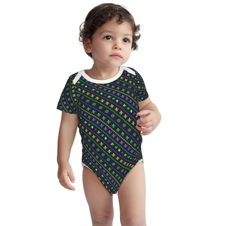 Fotbe Mardi Gras Strings of Beads Pattern Unisex-baby Short-sleeve Bodysuit Short Sleeve Bodysuits One-piece 100% Organic Cotton for Infant Baby Boys Unisex-18 Months
Fotbe Mardi Gras Strings of Beads Pattern Unisex-baby Short-sleeve Bodysuit Short Sleeve Bodysuits One-piece 100% Organic Cotton for Infant Baby Boys Unisex-18 Months
