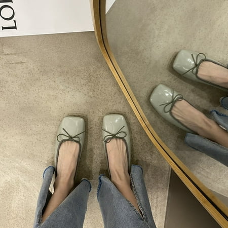 Flat bow single shoes women s shoes 2023 new spring soft bottoming red bean spring and autumn shoes
Flat bow single shoes women s shoes 2023 new spring soft bottoming red bean spring and autumn shoes