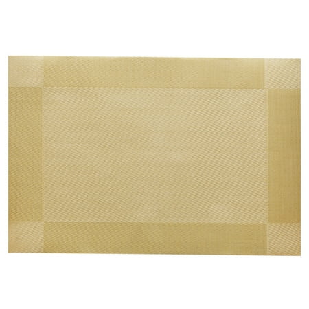 Heat-resistant Placemat PVC Woven Washable Non-Slip Table Mat for Kitchen Dinning Table F024-1