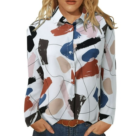 LBECLEY Long Sleeve T Shirt Women in Bulk Women Fashion Print Casual Button Shirt TurnCollar Long Sleeve Shirt Blouse Top Dry Fit Scrub Undershirt B Xxl
LBECLEY Long Sleeve T Shirt Women in Bulk Women Fashion Print Casual Button Shirt TurnCollar Long Sleeve Shirt Blouse Top Dry Fit Scrub Undershirt B Xxl