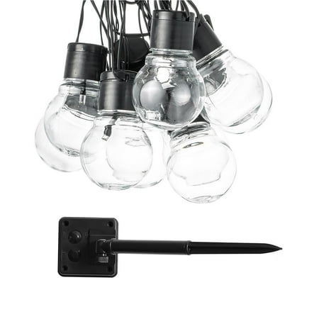 16.4ft 20LED String Lights Solar Powered Lamp Chains Transparent Bulb Light Decoration Bulbs LED Lighting Decor with 2 Lighting Modes for Patio Garden Bar Walkway Patio Party
16.4ft 20LED String Lights Solar Powered Lamp Chains Transparent Bulb Light Decoration Bulbs LED Lighting Decor with 2 Lighting Modes for Patio Garden Bar Walkway Patio Party