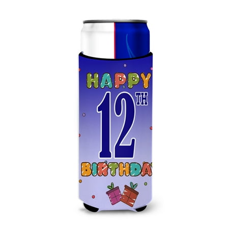 Carolines Treasures CJ1103MUK Happy 12th Birthday Ultra Beverage Insulators for slim cans Slim Can multicolor
Carolines Treasures CJ1103MUK Happy 12th Birthday Ultra Beverage Insulators for slim cans Slim Can multicolor