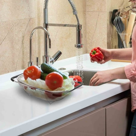 taicans Over The Sink Stainless Steel Oval Colander with Fine Mesh Strainer Basket & Expandable Rubber Grip Handles Over the Sink Colander Strainer Basket Stainless Steel for Home Kitchen 
taicans Over The Sink Stainless Steel Oval Colander with Fine Mesh Strainer Basket & Expandable Rubber Grip Handles Over the Sink Colander Strainer Basket Stainless Steel for Home Kitchen