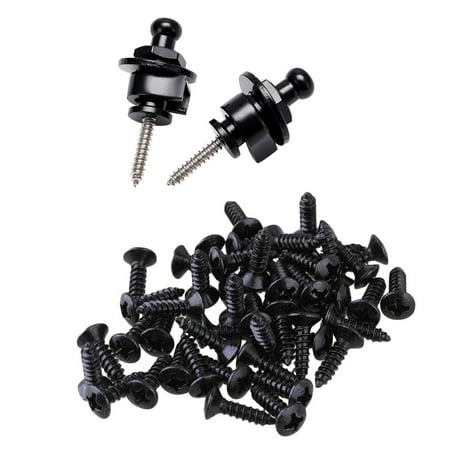 2 Set Accessories: 1 Set 2Pcs Guitar Strap Lock Pin Peg & 1 Set 50X Guitar Bass Screws for Scratchplates Pickguard Black
2 Set Accessories: 1 Set 2Pcs Guitar Strap Lock Pin Peg & 1 Set 50X Guitar Bass Screws for Scratchplates Pickguard Black