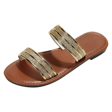 Daznico Womens Sandals Women Slippers Summer Rhinestone Shiny Decoration Flat Bottom Comfortable NonS Slip Large Size Shoes ( Gold 7.5 )
Daznico Womens Sandals Women Slippers Summer Rhinestone Shiny Decoration Flat Bottom Comfortable NonS Slip Large Size Shoes ( Gold 7.5 )