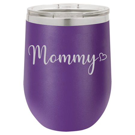 12 oz Double Wall Vacuum Insulated Stainless Steel Stemless Wine Tumbler Glass Coffee Travel Mug With Lid Mommy With Heart (Purple)
12 oz Double Wall Vacuum Insulated Stainless Steel Stemless Wine Tumbler Glass Coffee Travel Mug With Lid Mommy With Heart (Purple)