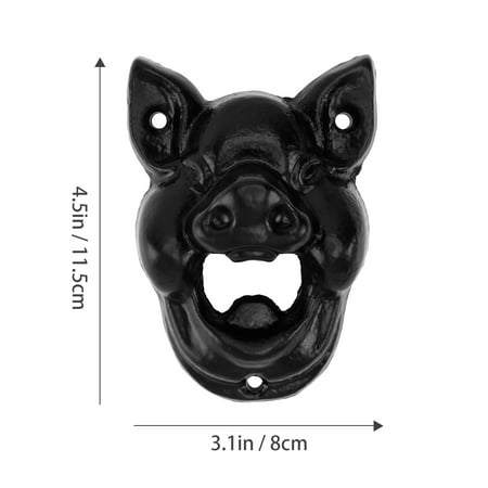 NUOLUX 1PC Wall-mounted Bottle Opener Iron Pig Head Wine Beer Bottle Opener for Bar
NUOLUX 1PC Wall-mounted Bottle Opener Iron Pig Head Wine Beer Bottle Opener for Bar