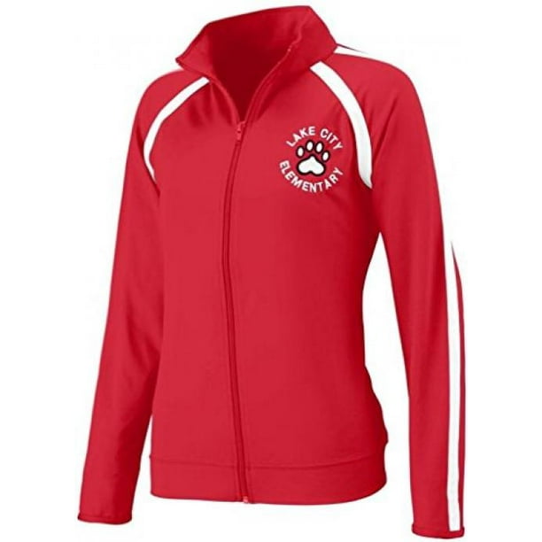 Augusta Sportswear Girls' POLYSPANDEX JACKET S RedWhite