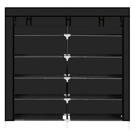 Rinhoo 6 Tiers Portable Shoe Rack Closet Fabric Cover 12 Shelves Shoe Storage Organizer Cabinet Black
Rinhoo 6 Tiers Portable Shoe Rack Closet Fabric Cover 12 Shelves Shoe Storage Organizer Cabinet Black