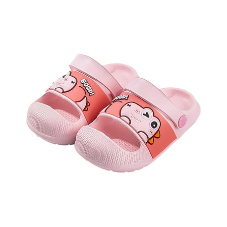 TUOBARR Summer Savings Clearance! Baby Summer House Slippers Summer Dinosaur Soft-soled Non-slip Eva Male And Female Baby Children s Slippers