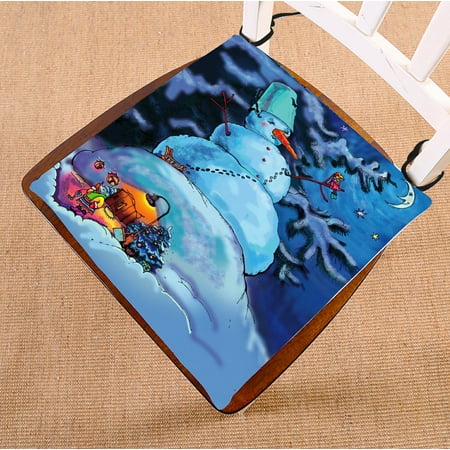 PHFZK Winter Snowman Chair Pad The Happy New Year Merry Christmas Seat Cushion Chair Cushion Floor Cushion Two Sides Size 20x20 inches
PHFZK Winter Snowman Chair Pad The Happy New Year Merry Christmas Seat Cushion Chair Cushion Floor Cushion Two Sides Size 20x20 inches
