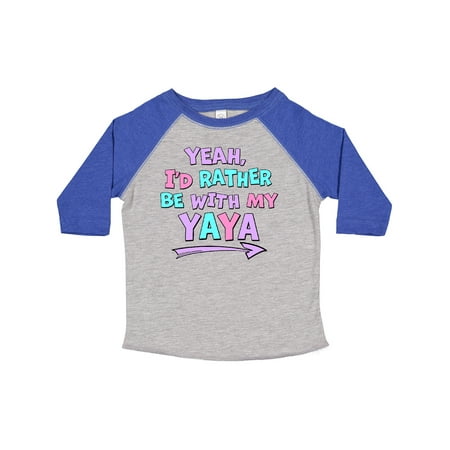 Inktastic Yeah I d Rather Be with My Yaya in Pink Blue and Purple Gift Toddler Boy or Toddler Girl T-Shirt
Inktastic Yeah I d Rather Be with My Yaya in Pink Blue and Purple Gift Toddler Boy or Toddler Girl T-Shirt