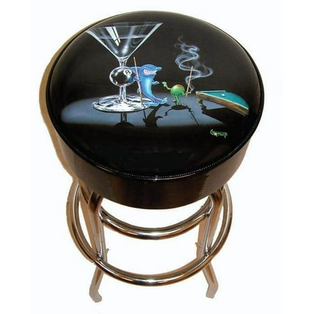 Michael Godard Pool Shark Bar Stool