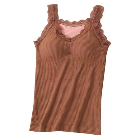 Umitay Ladies Lace Seamless Vest Padded And Thickened With Chest Pad Camisole Thermal Underwear
Umitay Ladies Lace Seamless Vest Padded And Thickened With Chest Pad Camisole Thermal Underwear