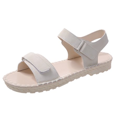 GNEIKDEING Summer Women Sandals Solid Color Thick Bottom Flat Hook Loop Casual Gift on Clearance
GNEIKDEING Summer Women Sandals Solid Color Thick Bottom Flat Hook Loop Casual Gift on Clearance