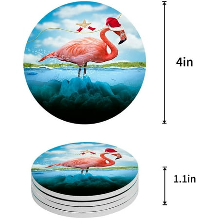 KXMDXA Flamingo Set of 4 Round Coaster for Drinks Absorbent Ceramic Stone Coasters Cup Mat with Cork Base for Home Kitchen Room Coffee Table Bar Decor
KXMDXA Flamingo Set of 4 Round Coaster for Drinks Absorbent Ceramic Stone Coasters Cup Mat with Cork Base for Home Kitchen Room Coffee Table Bar Decor