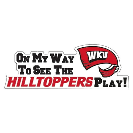 Western Kentucky Magnet (ON MY WAY TO SEE WKU PLAY (16 ) 16 in)