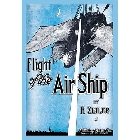 Flight of the Air Ship- Fine Art Canvas Print (20" x 30")