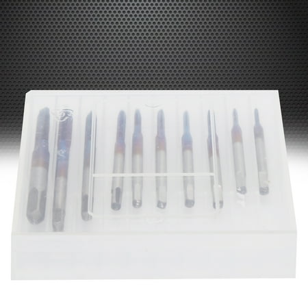 Octpeak Screw Tap Kit 10Pcs Screw Tap Set Straight Flute Machine Tap M1 M1.2 M1.4 M1.6 M1.7 M1.8 M2 M2.5 M3 M3.5 Screw Tap
Octpeak Screw Tap Kit 10Pcs Screw Tap Set Straight Flute Machine Tap M1 M1.2 M1.4 M1.6 M1.7 M1.8 M2 M2.5 M3 M3.5 Screw Tap