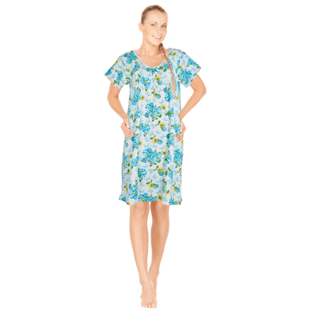 JEFFRICO Womens Nightgowns Sleepwear Soft Pajama Dress Nightshirts Plus Size