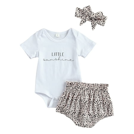 Sunisery Newborn Baby Girl Clothes Set Short Sleeve Romper Floral Shorts Headband Outfit White 0-3 Months
Sunisery Newborn Baby Girl Clothes Set Short Sleeve Romper Floral Shorts Headband Outfit White 0-3 Months