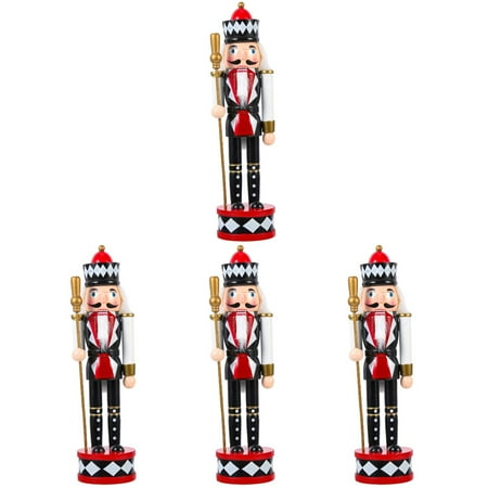 TOYMYTOY 4pcs Xmas Themed Wooden Nutcracker Adornment Xmas Decorative Ornament Xmas Decoration
TOYMYTOY 4pcs Xmas Themed Wooden Nutcracker Adornment Xmas Decorative Ornament Xmas Decoration