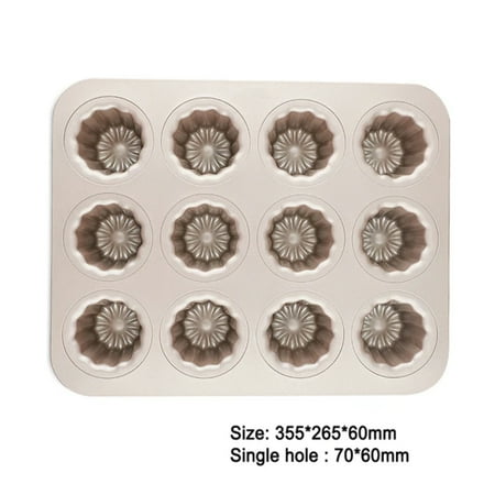 SHZHLAIFZB DIY Cooking Tools for Home Kitchen - Non Stick Cannele Fluted Mould Cake Pans Cupcake Muffin Mold - 6/12 Cup Baking Tray Essential for Perfect Pastries
SHZHLAIFZB DIY Cooking Tools for Home Kitchen - Non Stick Cannele Fluted Mould Cake Pans Cupcake Muffin Mold - 6/12 Cup Baking Tray Essential for Perfect Pastries