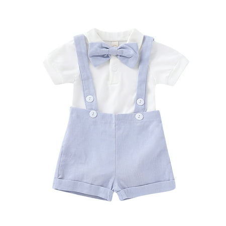 Kucnuzki 18 Months Baby Boy Summer Outfits Shorts Sets 24 Months Short Sleeve Solid Color Bottom Snap Gentle Lapel Romper Tops Ordinary Shorts 2PCS Set Blue
Kucnuzki 18 Months Baby Boy Summer Outfits Shorts Sets 24 Months Short Sleeve Solid Color Bottom Snap Gentle Lapel Romper Tops Ordinary Shorts 2PCS Set Blue