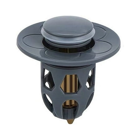 YaChu Anti-Clogging Bathroom Sink Plug - Universal Wash Basin Core Bounce Drain Filter(Gray)
YaChu Anti-Clogging Bathroom Sink Plug - Universal Wash Basin Core Bounce Drain Filter(Gray)