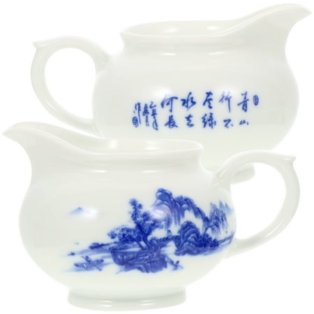 2Pcs Milk Gravy Boat Blue and White Ceramic Pourer Gravy Serving Boat Sauce Dispenser for Kitchen
2Pcs Milk Gravy Boat Blue and White Ceramic Pourer Gravy Serving Boat Sauce Dispenser for Kitchen