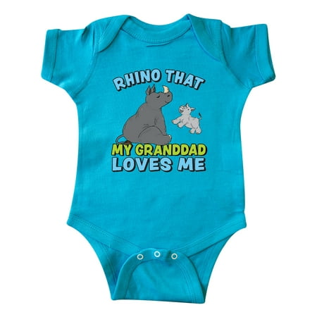 Inktastic Rhino That My Granddad Loves Me with Cute Rhinos Gift Baby Boy or Baby Girl Bodysuit
Inktastic Rhino That My Granddad Loves Me with Cute Rhinos Gift Baby Boy or Baby Girl Bodysuit