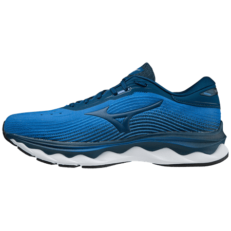 Mizuno Men s Wave Sky 5 Running Shoe Size 12.5 Imprial Bl-Gbrltr Se (5R06)