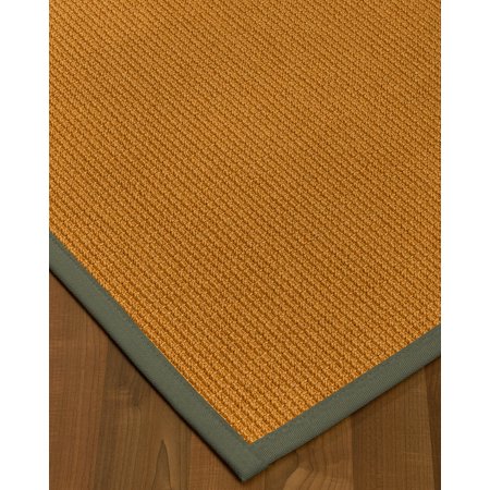 NaturalAreaRugs Davlin Custom Sisal Rug (8' x 8') Stone Border