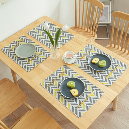 4 Pcs/Set Simple Tableware Mat Rectangle Individual Placemats Heat Insulation Dining Table Mat Table Decoration And Accessories
4 Pcs/Set Simple Tableware Mat Rectangle Individual Placemats Heat Insulation Dining Table Mat Table Decoration And Accessories