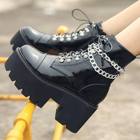 Aueoeo Booties For Women Womens Winter Boots Women S Cowboy Boots Round Head Chunky Short Boots Retro Lace Up Shoes With Metal Chain Womens Snow Boots
Aueoeo Booties For Women Womens Winter Boots Women S Cowboy Boots Round Head Chunky Short Boots Retro Lace Up Shoes With Metal Chain Womens Snow Boots