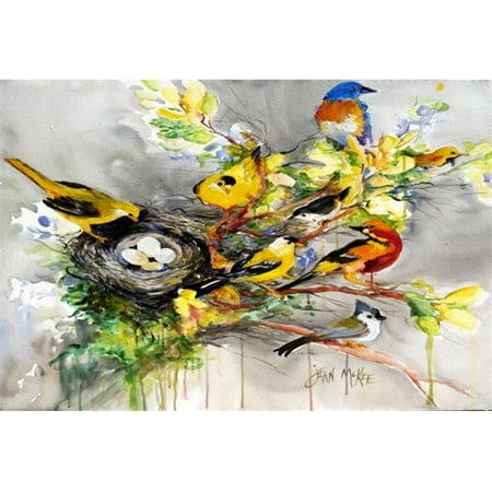 Carolines Treasures JMK1024PLMT Spring Birds Fabric Placemat
