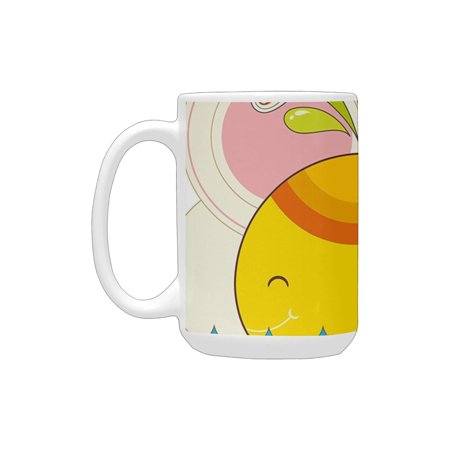 Whale Cute Joyful Big Fish Swimming Water Splashes Summer Kids Play Childish Design Multicolor Ceramic Mug (15 OZ) (Made In USA)
Whale Cute Joyful Big Fish Swimming Water Splashes Summer Kids Play Childish Design Multicolor Ceramic Mug (15 OZ) (Made In USA)