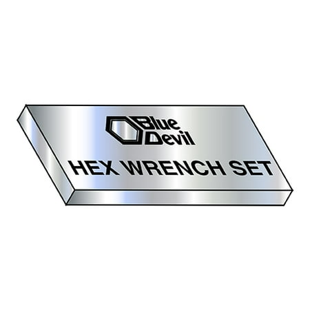 1/16-3/8 Short Arm Hex Wrench Set (Pack Qty 6) BC-12BD