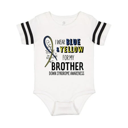 Inktastic I Wear Blue and Yellow for my Brother- Down Syndrome awareness Gift Baby Boy or Baby Girl Bodysuit
Inktastic I Wear Blue and Yellow for my Brother- Down Syndrome awareness Gift Baby Boy or Baby Girl Bodysuit