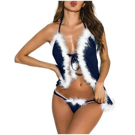 JDEFEG Lingerie for Women Sleep Romper Women Christmas Womens Lingerie Christmas Girl V Neck Christmas Lingerie Womens Lingerie Push Up Womens Lingerie Polyester Blue L
JDEFEG Lingerie for Women Sleep Romper Women Christmas Womens Lingerie Christmas Girl V Neck Christmas Lingerie Womens Lingerie Push Up Womens Lingerie Polyester Blue L